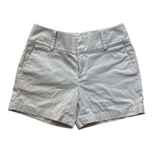 Banana Republic Womens Khaki Chino Shorts Tan Cotton Twill Size 2 192757-00